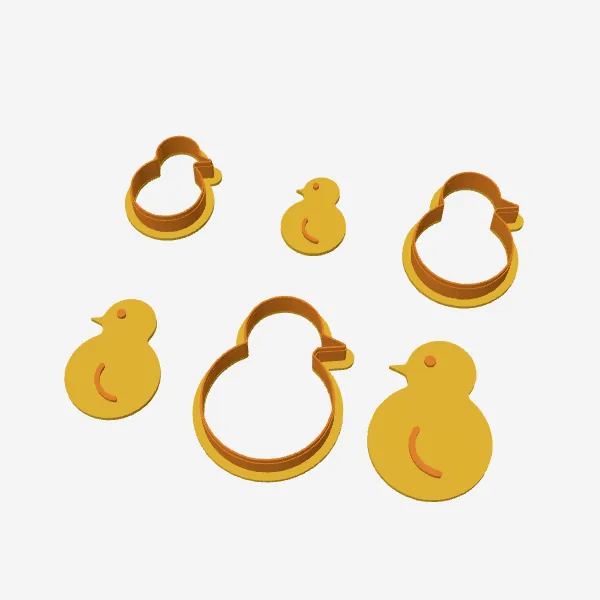 Easter Chick Cookie Cutter – 3 Sizes + Stamp