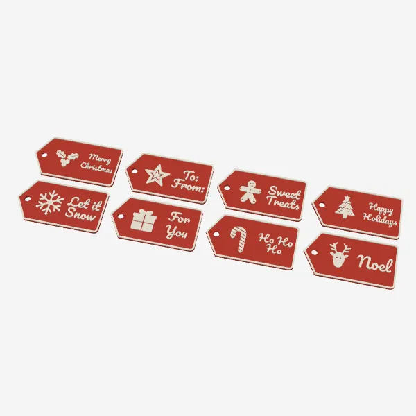 Christmas Gift Tags – 8 Reusable Tags