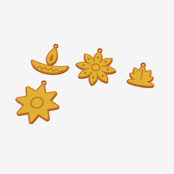 Diwali Decorations – Diya, Rangoli & Lotus