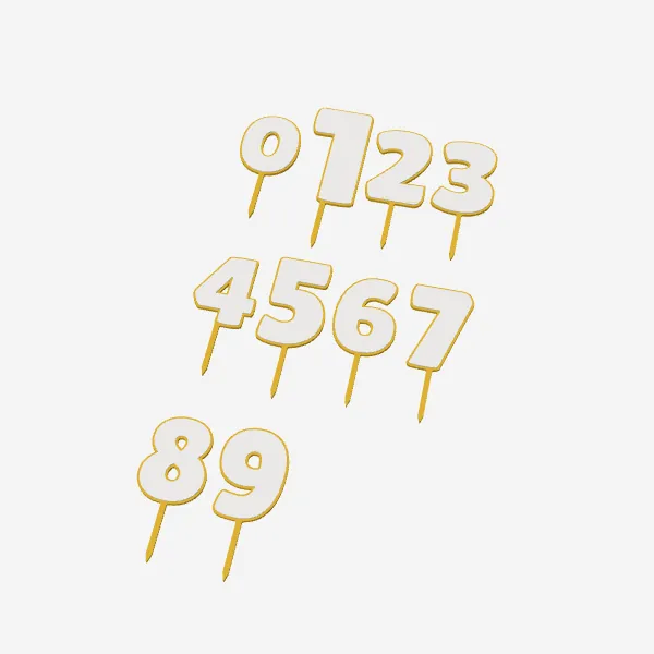 Number Cake Toppers 0–9 – Age Toppers
