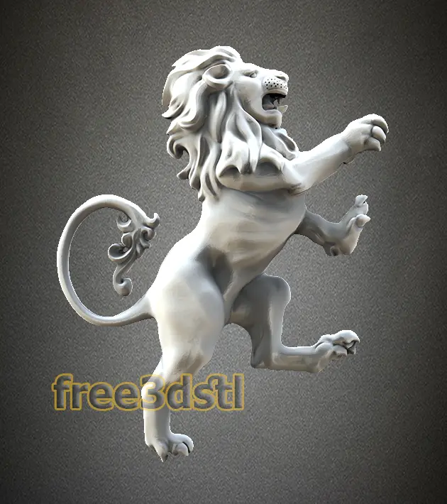 lion 3d model