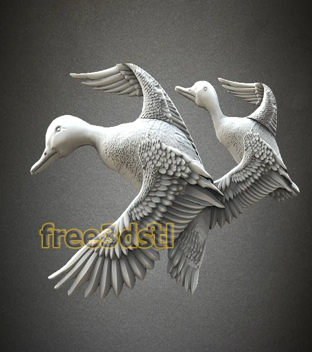 flying duck 3d model