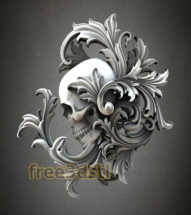 Skull Ornament stl