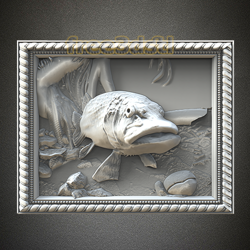 3d fish