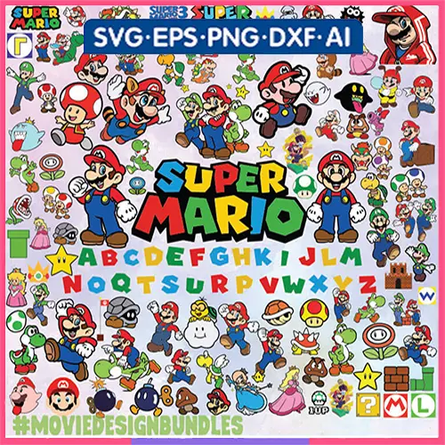 super mario svg